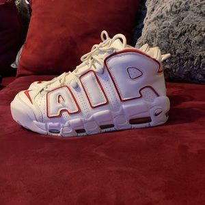 Air more uptempo white varsity red